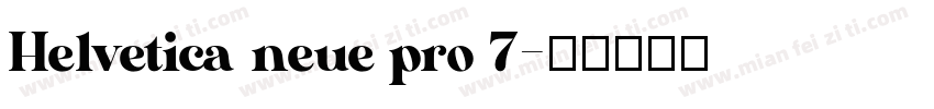 Helvetica neue pro 7字体转换